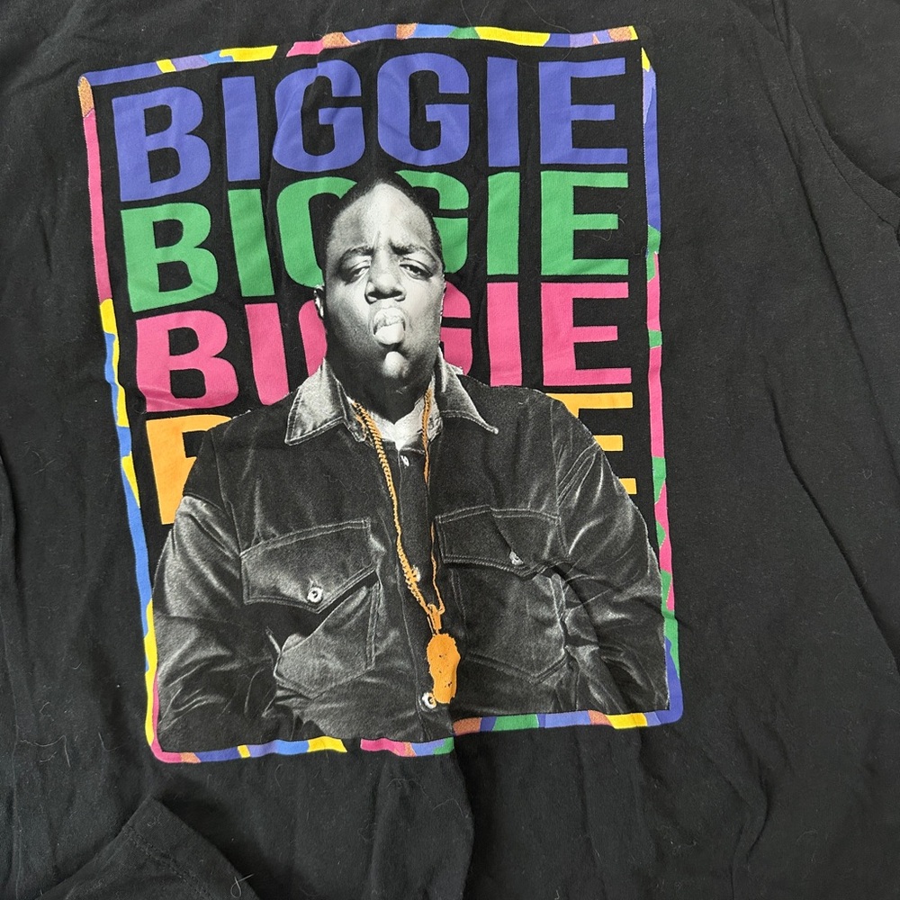 Old Navy Black Graphic Tee with Multicolor Design